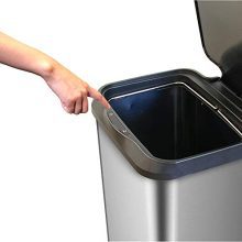 GLAD Extra Capacity Stainless Steel Sensor Trash Can