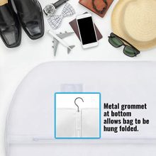 Suits Travel Garment Bag with Window and Zipper