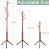 Bamboo Free Standing Coat Rack Stand