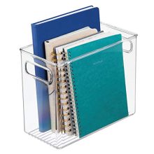 mDesign Plastic Home, Office Storage Organizer Bin with Handles