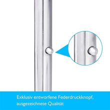 Yaheetech Heavy Duty Rolling Garment Rack – Collapsible, Adjustable & Portable Clothes Hanger for Home or Commercial Use (250 lb Capacity)