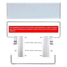 Wall Mounted Tempered Glass Bathroom Shelf