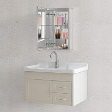 Medicine Cabinet with Framless Double Sided Mirror Door