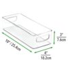 Food Storage Bin with Handles for Kitchen Pantry, Cabinet