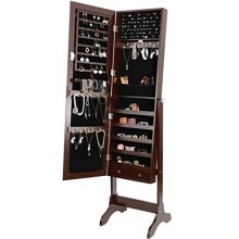 ZenStyle Mirror Jewelry Cabinet Armoire, Full Length Mirror