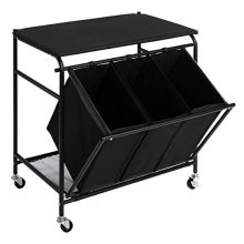 Classic Rolling Side Pull Laundry Hamper Sorter