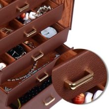 Kendal Huge Leather Jewelry Box/Case/Storage