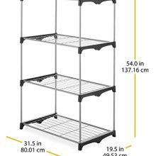 Maximize Your Closet Space with the Whitmor 4 Tier Shelf Tower