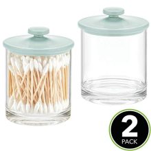 Modern Round Plastic Bathroom Vanity Countertop Storage