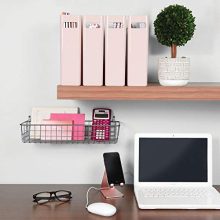 mDesign Portable Metal Farmhouse Wall Decor Storage Organizer