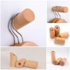 HomeDo Natural Wooden Coat Hooks Wall Mounted