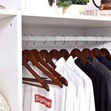 Quality Wooden Hangers - Slightly Curved Hanger 20 Pack Sets