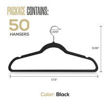 Premium Non Slip Velvet Hangers 360-degree rotatable Hook