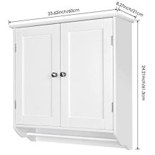 HOMFA Bathroom Wall Cabinet, Over The Toilet Space Saver