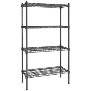 14 inch x 30 inch Certified Black Epoxy 4 Shelf Kit