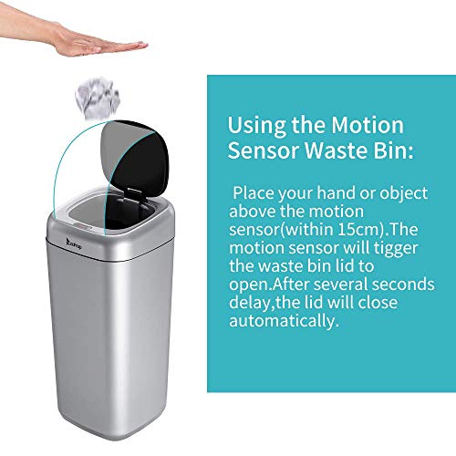 ROVSUN 35 Liter / 9.2 Gallon Smart Automatic Trash Can