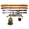Horizontal Wall-Mounted Ski Storage Rack
