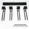 Ski Wall Rack for Home and Garage Storage, Wall Mounted