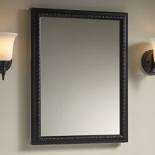 Aluminum Bathroom Medicine Cabinet with Oil-Rubbed
