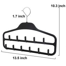 Black Belt Hanger - The Ultimate 360 Degree Rotating Organizer for Belts, Ties, Scarves, and More