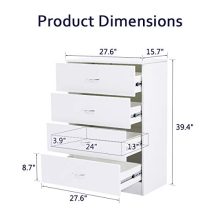 Lifetech Drawer Dresser White Cabinet Drawers Storage Chest