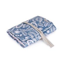 Foldable Floral Jewelry Roll Organizer Case