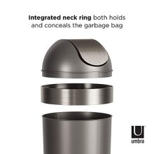 Upgrade Your Space with the Venti Swing-Top 16.5-Gallon Kitchen Trash Can – Durable & Easy to Use