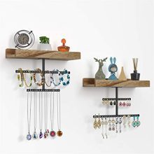 Hanging Jewelry Organizer Wall Mounted Earring Holder