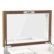 SONGMICS 3-Tier Jewelry Box, Wooden Jewelry Organizer