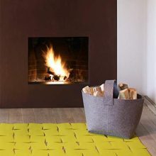 XIAOY Felt Basket Firewood Basket for Firewood Newspapers