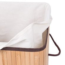 BIRDROCK HOME Square Laundry Hamper with Lid and Cloth Liner