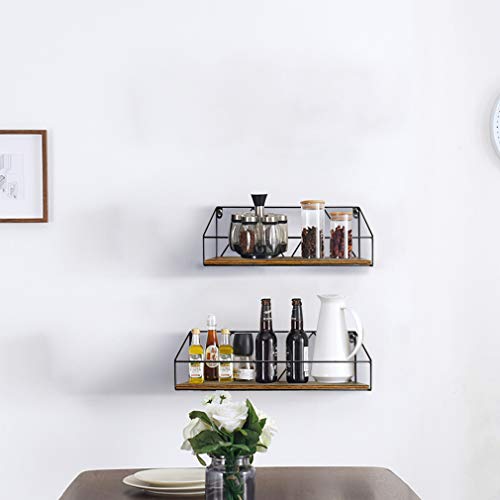 Wood Floating Storage Shelves for Kitchen