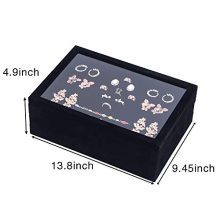 Velvet Stackable Jewelry Organizer Tray Set – Perfect for Rings, Earrings, and Necklaces – Adjustable Compartments for Custom Storage