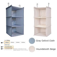 DonYeco Hanging Closet Organizer, Easy Mount Foldable