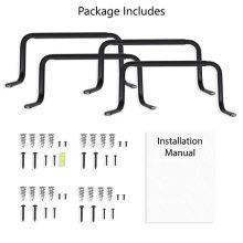 brightmaison Wall Mounted Adjustable Durable Steel Clothes Rack