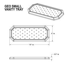 Polished White Eyeglass Tray