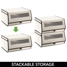 Fabric Closet Storage Organizer Shoe Box Bin