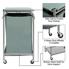 Sorter Cart with Foldable Ironing Board with Removable