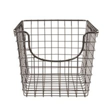 Diversified Scoop Wire Basket Vintage-Inspired Steel Storage