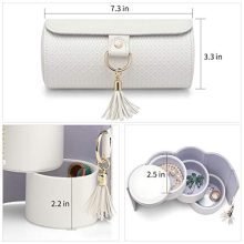 Vlando Travel Jewelry Roll Portable Storage Organizer