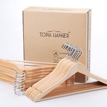 TOPIA HANGER Extra Strong Wooden Suit Hangers