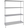 24 inch x 72 inch Chrome Wire 4 Shelf Kit
