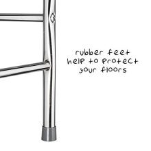 4-Tier Over-The-Toilet Chrome Shelving Unit