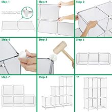 TomCare Cube Storage 6-Cube Bookshelf Closet Organizer