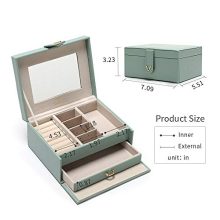 Jewelry Box with Mirror for Rings Earrings