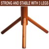 Premium Bamboo Coat Rack Tree with 8 Hooks