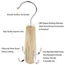 HuaQi Belt Hanger Belt Racks Wooden Closet Accessories