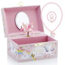 Kids Musical Jewelry Box for Girls and Jewelry Set