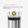 10L Butterfly Lid Bathroom Step Trash Can - Dark Bronze Stainless Steel with Silent Close Lid