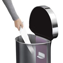 Semi-Round Sensor Automatic Trash Can 12 Gallon